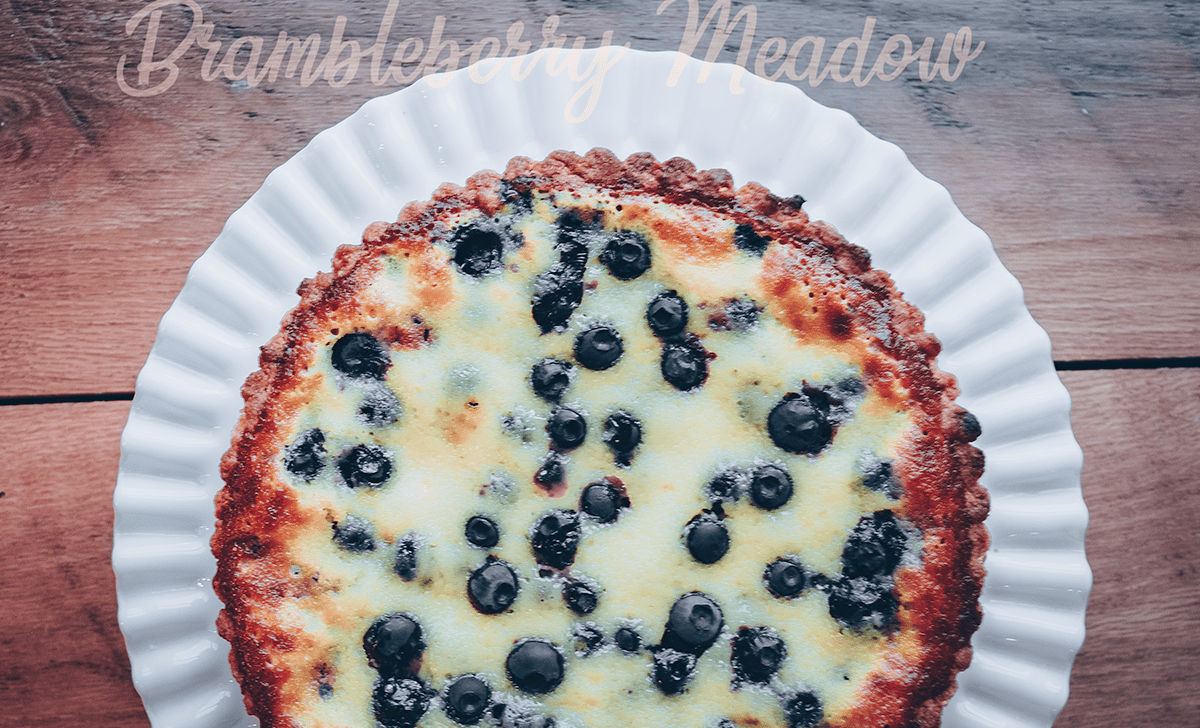 Mustikkapiirakka - Finnish Blueberry Tart - Brambleberry Meadow